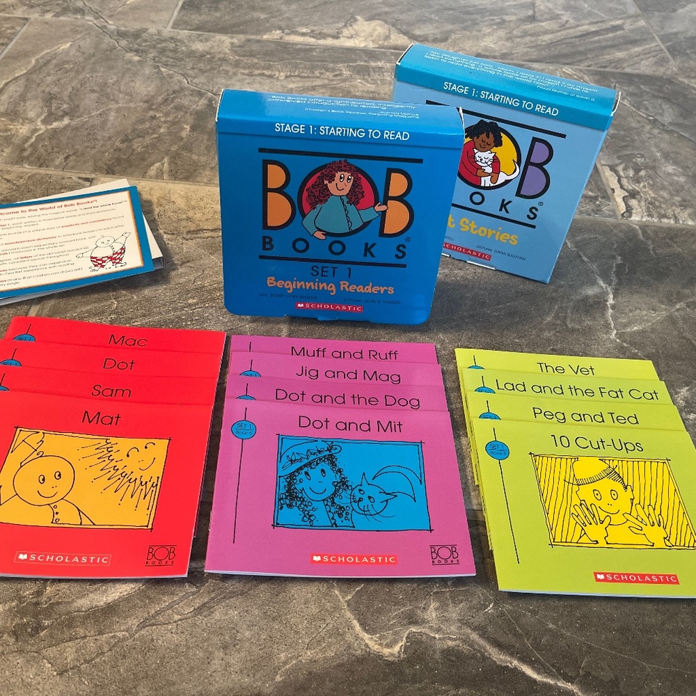 Bob Books Stage 1 reading book sets